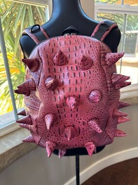 Madpax Redtilian Spiked Premium Faux Leather 13’ Daypack/Backpack for Men/Women